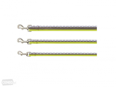 Produse pentru Caini - Lesa Spot S-M 1m/15mm verde cu gri 14240