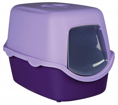 Igiena Pisici - Litiera cu Acoperis Vico 40x40x56 cm Violet/Mov 40274