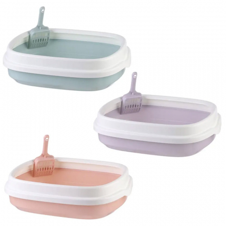 Litiere pentru Pisici - Litiera cu margine si paleta 40 x 33 x 12 cm
