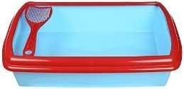 Igiena Pisici - Litiera cu margine si paleta 49 x 28 x 9 cm