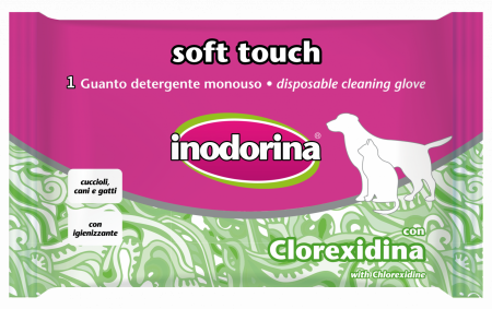 Ingrijirea Labutelor si Ghearelor - Manusa curatare Clorhexidina Soft Touch Inodorina
