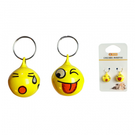 Zgarzi, Lese si Hamuri pentru Pisici - Medalion clopotel emoji 2 buc/set