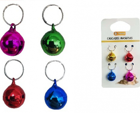 Zgarzi, Lese si Hamuri pentru Pisici - Medalion clopotel sidef 4 buc/set