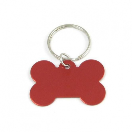 Identificare - Medalion os 4 cm rosu