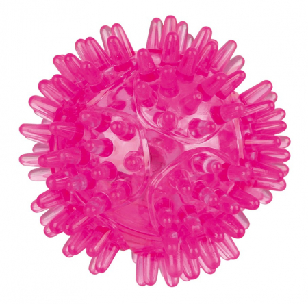 Jucarie Pentru Caini, Minge Arici Luminoasa, 5 cm, Portocaliu, 33640 [1]