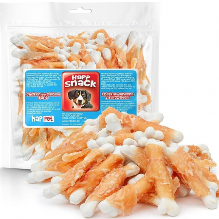 Recompense si Suplimente pentru Caini - Os calciu cu carnita pui 0,5 kg