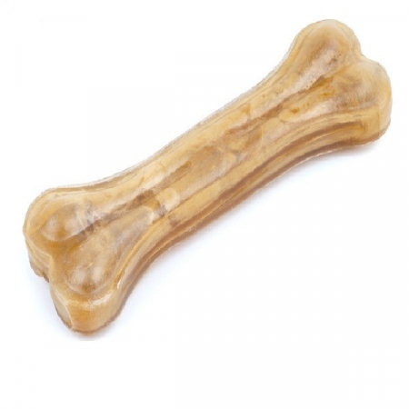 Produse pentru Caini - Os presat din piele natur 8 cm