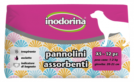 Igiena Caini - Pampers Inodorina 1/2 kg - 12 buc XS