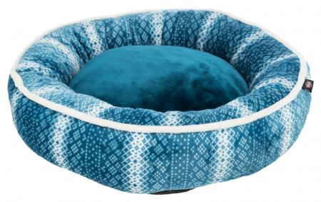 Produse de Craciun - Pat Xmas Lumi, Plush, 50 cm, Petrol/Alb, 92542