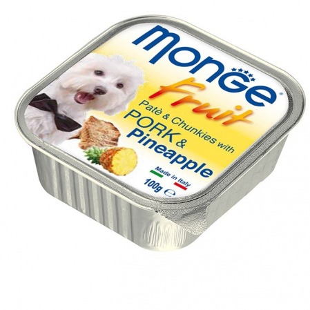 Hrana Umeda pentru Caini - Pate ananas & porc 100 g