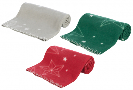 Produse de Craciun - Patura Xmas, 100 Ã— 70 cm, Rosu/Gri/Verde 924131