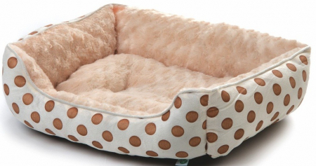 Produse pentru Caini - Patut blanita beige/buline 56/46/17 cm M