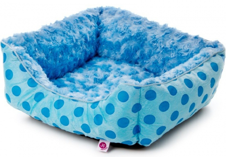 Produse pentru Caini - Patut blanita blue/buline 45/40/16 cm S
