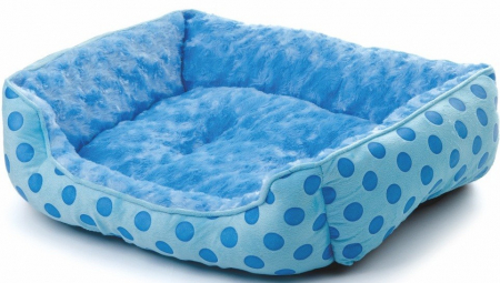 Produse pentru Caini - Patut blanita blue/buline 56/46/17 cm M