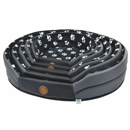 Produse pentru Caini - Patuturi negru cu labute 40/50/60/70/80 cm