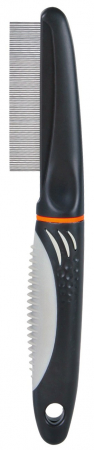 Ingrijirea Blanii pentru Caini Perii - Pieptene Pentru Indepartare Purici/Praf, 21 cm, 23762