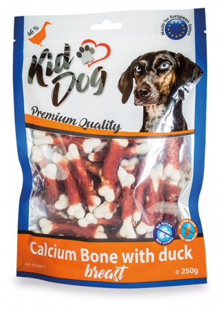 Produse pentru Caini - Recompense Pentru Caini, Oase De Calciu Cu Piept De Rata, 250 g, A04617