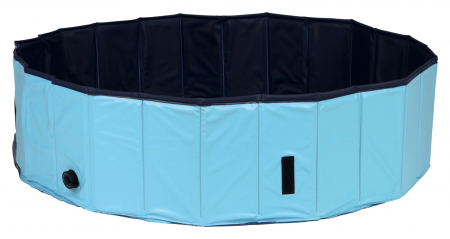 Piscina Pentru Caini, Plastic,80x20 cm, Petrol/Gri, 39481 [1]