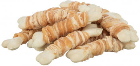 Recompense si Suplimente pentru Caini - Recompense Pentru Caini, Oscioare Invelite in Carne de Pui si Cod, 100 g, 31540
