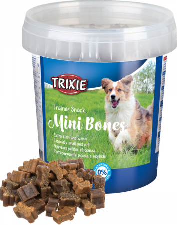 Recompense si Suplimente pentru Caini - (-20%) Recompense Pentru Caini, Trainer, Mini Oase Cu Vita/Miel/Pasare, 500 g, 31523