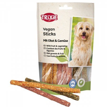 Recompense si Suplimente pentru Caini - Recompense Pentru Caini, Vegan, Batoane cu Cartofi Dulci, Legume si Fructe, 100 g, 31287