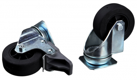 Custi si Genti Transport pentru Caini - Roti Pentru Cusca De Transport Skudo 39742-39745, 4 buc, 39740