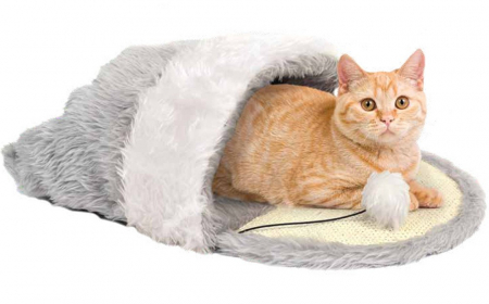 Produse pentru Pisici - Sac de dormit cu blanita & sisal 53/40/20 cm