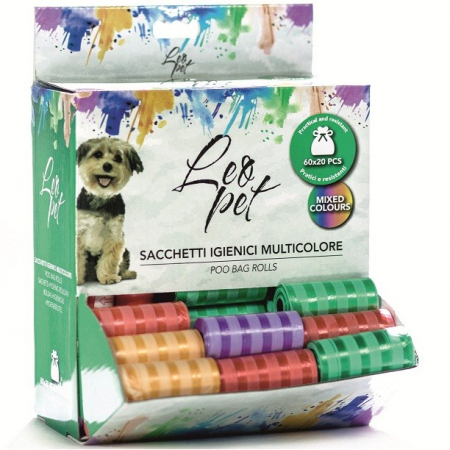Pungi Igienice Pentru Caini - Saci mix/color igenici 60 role/20 buc