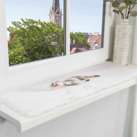 Produse pentru Pisici - Saltea pentru Pervaz, 90 x 28 cm, Gri, 37125