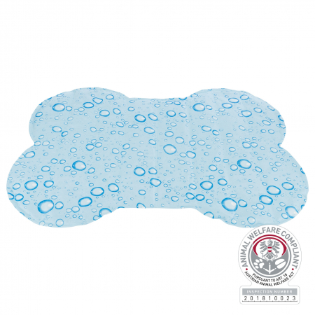 Produse pentru Caini - Saltea Racoritoare, Forma De Os, L: 85x60 cm, Albastru Deschis, 28769