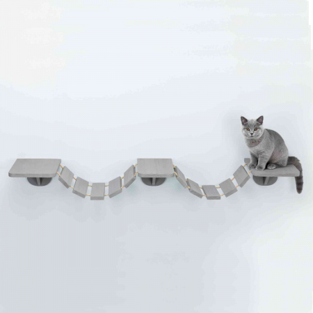 Accesorii Casa si Mobilier - Scara De Alpinism Pentru Montare Pe Perete, 150x30 cm, Taupe, 49930