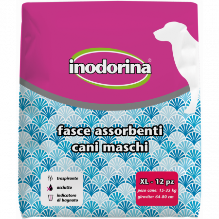 Covorase Absorbante si Scutece - Scutece caini masculi 15/35 kg - 12 buc XL