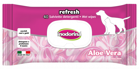 Ingrijirea Labutelor si Ghearelor - Servetele umede & Aloe vera Inodorina 40 buc
