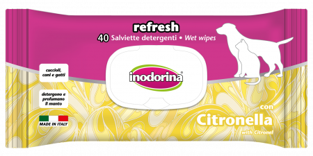 Ingrijirea Labutelor si Ghearelor - Servetele umede & Citronella Inodorina 40 buc