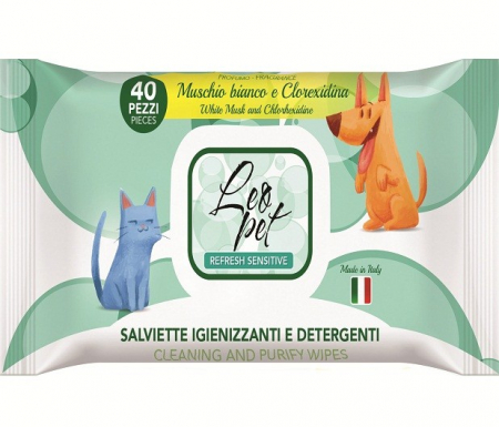 Ingrijirea Blanii pentru Caini Sampoane - Servetele umede Clorhrexidina 40 buc