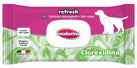 Ingrijirea Labutelor si Ghearelor - Servetele umede & Clorhexidina Inodorina 40 buc