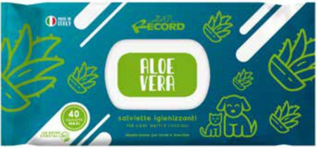 Ingrijirea Blanii pentru Caini Sampoane - Servetele umede & extract Bio Aloe Vera 40 buc