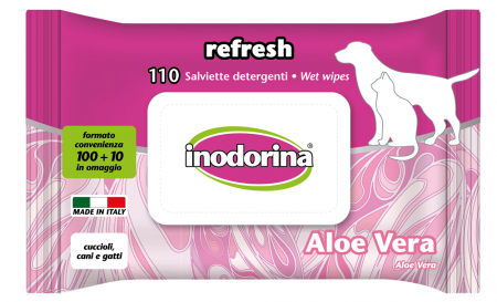Ingrijirea Labutelor si Ghearelor - Servetele umede Inodorina Aloe vera 110 buc