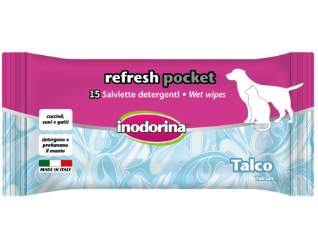 Ingrijirea Labutelor si Ghearelor - Servetele umede Inodorina talco 15 buc