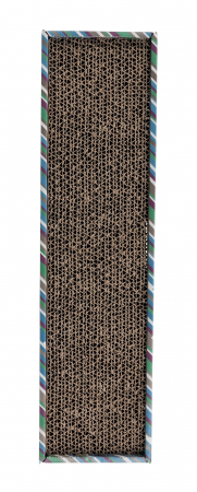 Accesorii pentru Pisici - Carton De Zgariat, Scratchy, 48x5x13 cm, Negru/Alb, 4327