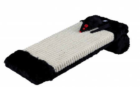 Accesorii pentru Pisici - Placa Cu Sisal De Zgariat, Pe Rola, 15x35 cm, Natural/Negru, 4303