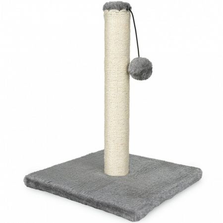 Jucarii pentru Pisici - Sisal stalp cu minge 30/30/40 cm