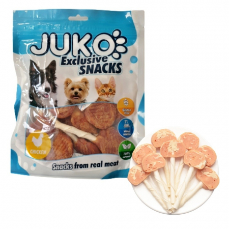 Recompense si Suplimente pentru Caini - Snacks acadea pui & cod 250 g