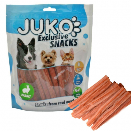 Recompense si Suplimente pentru Caini - Snacks iepure spirale 12 cm 250 g
