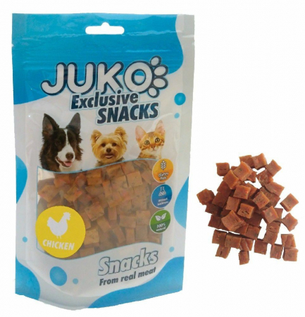 Recompense si Suplimente pentru Caini - Snacks pui & morcov și țelină 70 g