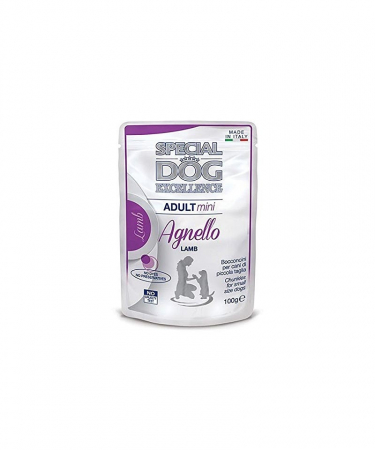 Hrana Umeda pentru Caini - Hrana Umeda Pentru Caini, Special Dog Excellence, Adult Mini, Miel, 100 g