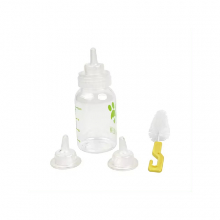 Produse pentru Caini - Sticla cu biberon si perie 120 ml