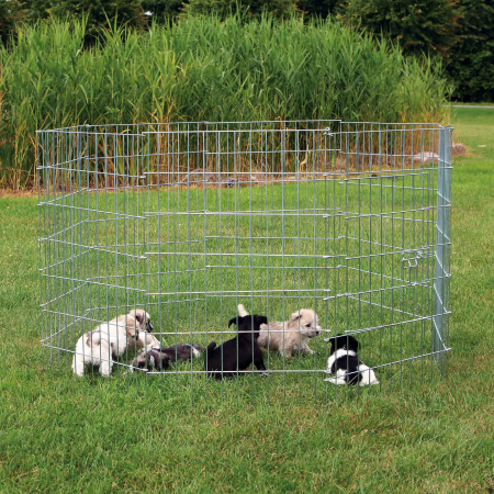 Custi si Genti Transport pentru Caini - (-20%) Tarc Metalic Pentru Caini Juniori (Puppy), 154x91 cm, 3954