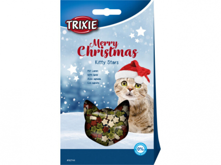 Produse de Craciun - Recompense Pentru Pisici, Xmas Stelute Cu Miel, 140 g, 92744