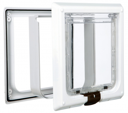 Accesorii Casa si Mobilier - Usa Batanta 4-Way cu Tunel XL 24x24 cm Alb 3867